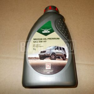 МАСЛО МОТОРНОЕ "UAZ" MOTOR OIL PREMIUM 5W-40 (синтетика, API SN/CF, ACEA A3/B4) 1л
