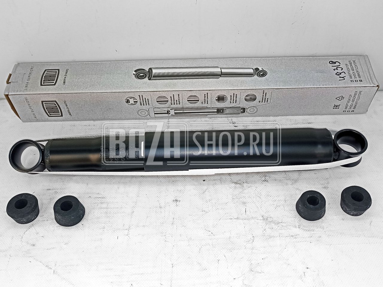 Амортизатор ГАЗ 3302 ГАЗель; 2217 Соболь задний газомасляный "TRIALLI" (с втулками)