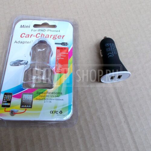 Зарядное устройство USB автомобильное (2 USB, 5V, 2.4 A) ЕВРО «НПП ОРИОН СПб»
