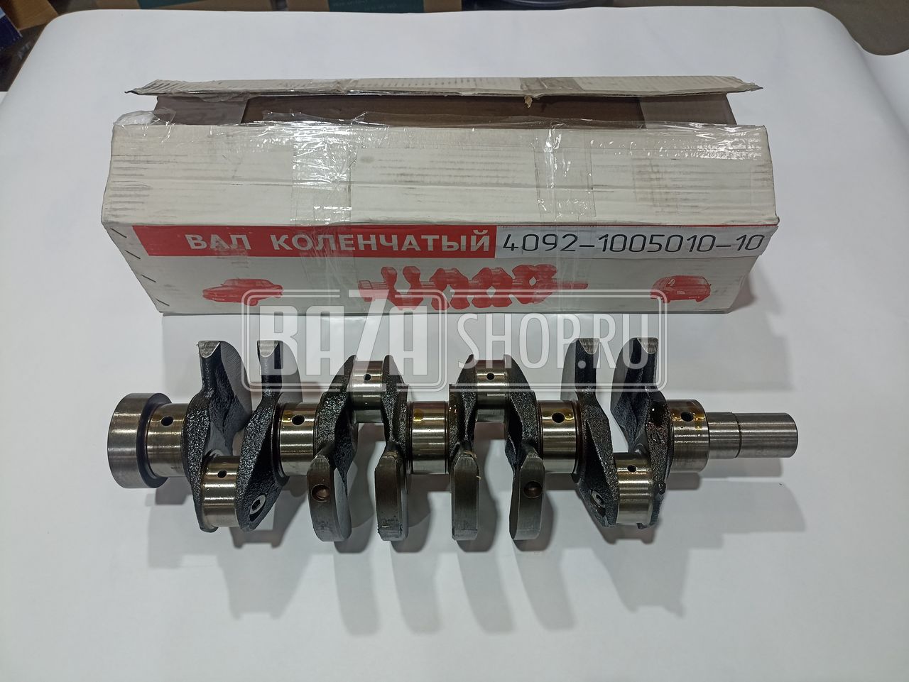 Коленвал УАЗ, ГАЗ дв.409 (со штифтом, БЕЗ вкладышей) "ZF"